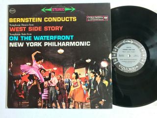 Bernstein / West Side Story / In The Waterfront 1961 Columbia Ms6251 6 - Eye Vg,