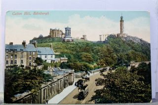 United Kingdom Scotland Edinburgh Calton Hill Postcard Old Vintage Card View Pc