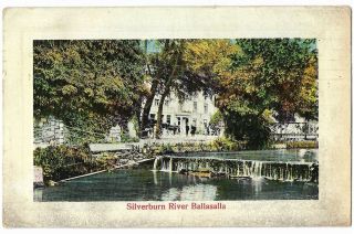 Isle Of Man Silverburn River Ballasalla 1913 Vintage Postcard 27.  12