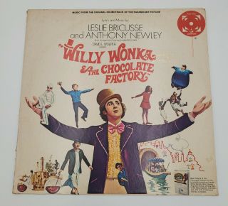 Willy Wonka & The Chocolate Factory Soundtrack Paramount 6012 Us Lp