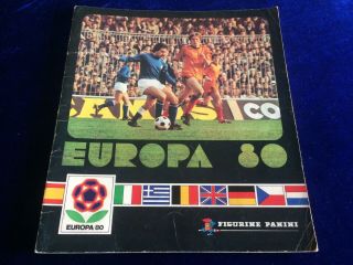 Rare Vintage Panini Europa 80 Football Sticker Album - Empty 1980 2