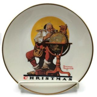 1978 Norman Rockwell Planning Christmas Visits Gorham Decorative Plate