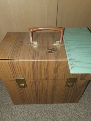 Vintage Lp Record Case For 50 Records