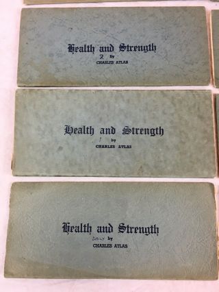 Vintage Charles Atlas ' Health & Strength ' full set: body,  health & exercise plan 2