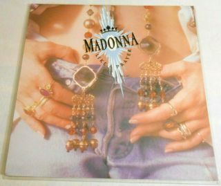 Madonna Like A Prayer Lp Rare 1st Canada Press Minus Inner Lyrics Prince