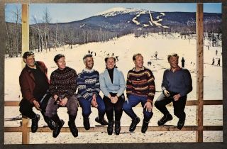 Vintage Postcard Sugarloaf Mountain Ski Area Kingfield Maine - Ski Instructors
