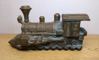 Vintage Brass Steam Engine / Train Locomotive Humidifier For Wood Stove