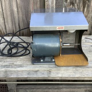 Vintage Vigor Bench Polishing Buffing Machine W/dust Collector