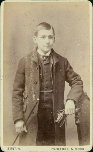 Boy In Smart Clothes,  With Watch - Chain Cdv - Bustin,  Hereford & Ross D4/516