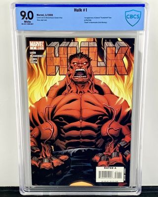Hulk 1 9.  0 1st Red Hulk Key Issue 2008 Marvel Comics Thunderbolts Not Cgc