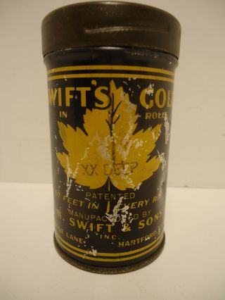 Vintage Can Rolled Gold Leaf 23k Xx Deep M.  Swift & Sons