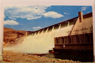 Washington Wa Grand Coulee Dam Columbia River Postcard Old Vintage Card View Pc