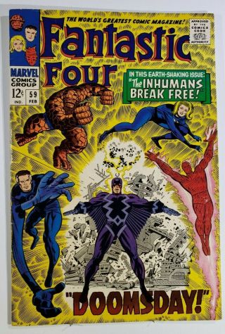 Fantastic Four 59,  7.  0 To 7.  5,  Professionally Cleaned And Pressed