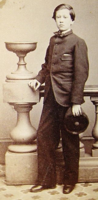Antique Civil War Era Cdv Photo Of A Handsome Boy Wearing A Uniform York