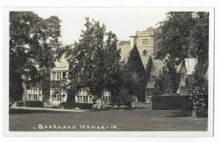 Worcestershire Buckland Manor Nr Broadway Real Photo Vintage Postcard 20.  12
