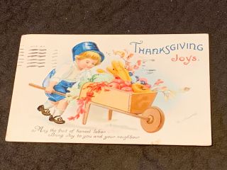 Vintage Thanksgiving Joys Post Card - Early 1900’s