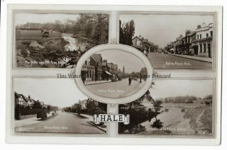 Cheshire Multiview Of Hale Real Photo Vintage Postcard 26.  2