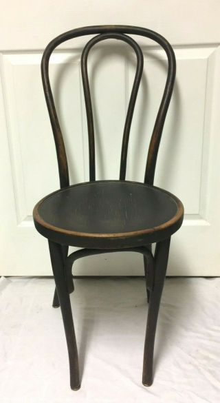 2 (Two) Antique Vintage MCM Bentwood Cafe Chair Thonet Style Bistro Chairs 2