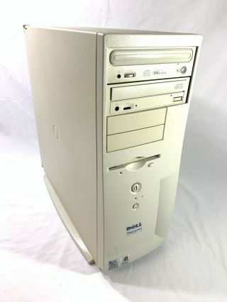 Vintage Dell Dimension V350 Pentium Ii 350mhz 64mb Ram 80gb Hd Retro Pc P 2 Game