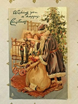 Vintage Christmas Postcard - Raphael Tuck,  Christmas Post Cards Series No.  136