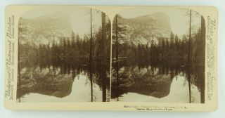 Underwood & Underwood Stereoview Of Mirror Lake Yosemite Valley,  California 1894