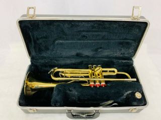 King 600 Bd Trumpet - With Case And Mouthpiece Made In The Usa - Vintage