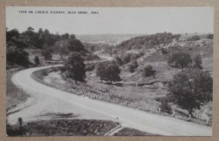 Vintage Photo Postcard - View On Lincoln Highway Near Boone,  Iowa