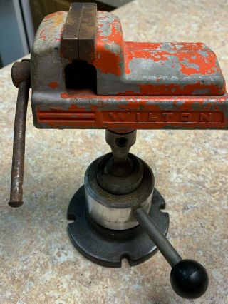 Vintage Wilton Toolmakers Baby Vise 2 - 1/4” Jaws W/ Power Arm No.  344