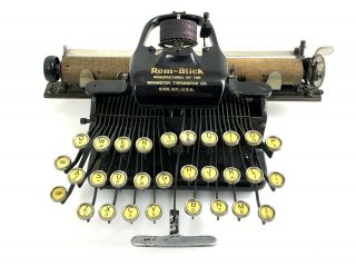 1928 REM - BLICK TYPEWRITER Remington Blickensderfer Schreibmaschine Antique Vtg 2