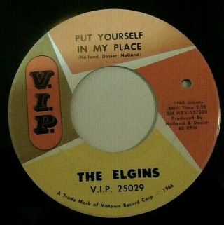 The Elgins - Put Yourself In My Place / Darling Baby Vip 25029 Usa 45
