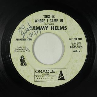 Northern Soul 45 - Jimmy Helms - That ' s The Way It Is - Oracle - mp3 2