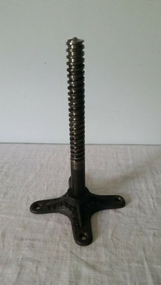 Antique Victorian Cast Iron Piano Stool Chair Height Adjuster Part