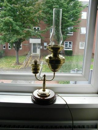 To Clear To £30 Student Candle/oil Lamp Converted To Electric