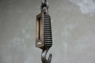 Vintage Rare Hanging Scale Up To 250 Kg Weighting Spring Scale Industrial Hard S