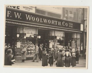 Germany 1930s Leipzig F.  W.  Woolworth Store Front View Vintage Orig Photo /20522