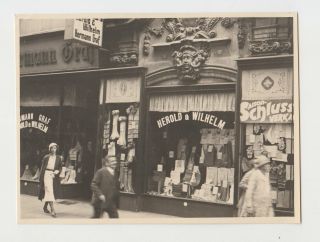 Germany 1930s Leipzig Herold & Wilhelm Store Front Vintage Orig Photo (20521)
