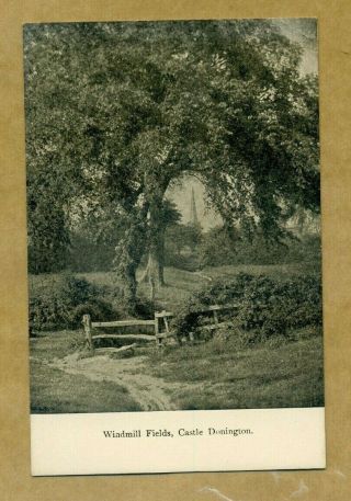 Windmill Fields,  Castle Donington.  - K² - Vintage Blank Postcard