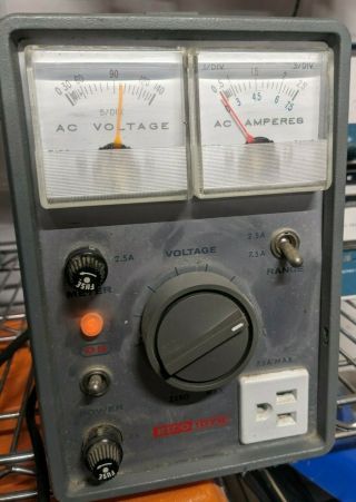 Eico 1078 Vintage Analog Variable Ac Power Supply 117 Vac 8 Amp