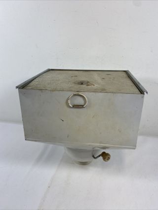 Vintage Indiana Hoosier Cabinet Flour Bin & Sifter White Metal