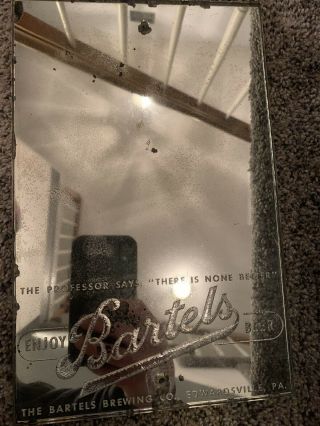 Vintage Pa Brewery Bartels Beer Rog Very Old And Rare Edwardsville,  Pa