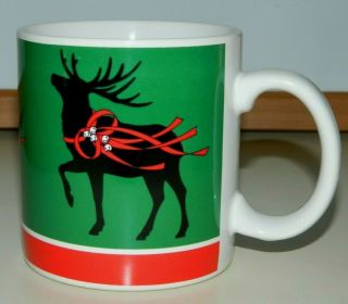 Dept 56 Deer Buck Reindeer Coffee Mug Cup Collectible " Winter In The Wild "