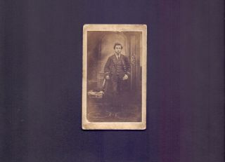 Cdv Young Man In Railway Uniform ? Photo Cook Cork Gallery Of Art 1870 