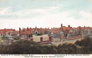 White Oak Schools,  M A B,  Swanley Junction A Vintage Postcard 25234