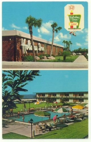 Titusville Fl Vintage Holiday Inn Hotel Postcard Florida