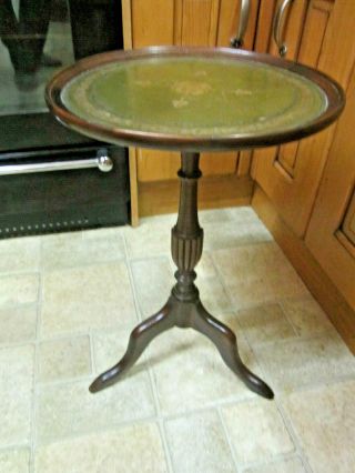 Old Antique Georgian Style Mahogany Wine Or Lamp Occasional Side Table