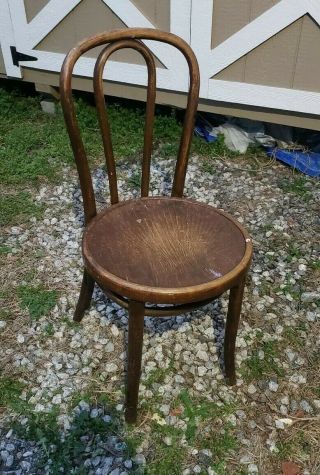 Vintage Bentwood Parlor Bistro Cafe Side Chair Thonet