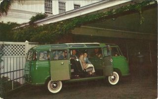 Vintage Goliath 1100 (volkswagen) Kombi Bus / Van Dealer Advertising Postcard