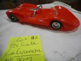 Vintage Cox La Cucaracha 1/24 Scale Slot Car Orange 2 (see Pictures)