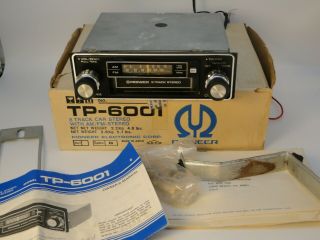 Vintage Pioneer Tp - 6001 Push Button 8 Track Am/fm Car Stereo