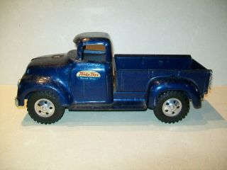 Vintage Pressed Steel Blue Tonka Toys 1957 Stepside Pickup Truck - U.  S.  A. 3